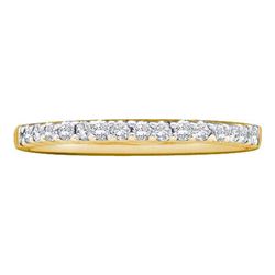 14KT Yellow Gold 0.15CTW DIAMOND LADIES FASHION BAND
