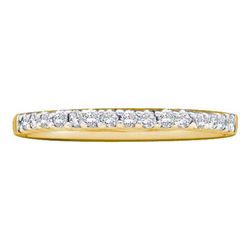 14KT Yellow Gold 0.15CTW DIAMOND LADIES FASHION BAND