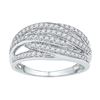 Image 1 : 10KT White Gold 0.42CTW DIAMOND FASHION BAND
