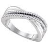 Image 1 : 10KT White Gold 0.20CTW DIAMOND FASHION BAND