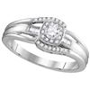 Image 1 : 10KT White Gold 0.25CTW DIAMOND FASHION RING