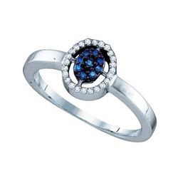 10KT White Gold 0.17CTW DIAMOND LADIES FASHION RING