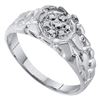 Image 1 : 925 Sterling Silver White 0.04CTW DIAMOND FASHION MENS