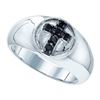 Image 1 : 925 Sterling Silver White 0.23CTW DIAMOND FASHION RING