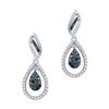 Image 1 : 10KT White Gold 0.50CTW BLACK DIAMOND FASHION EARRING