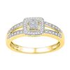 Image 1 : 10K Yellow-gold 0.20CTW DIAMOND FASHION RING
