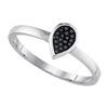 Image 1 : 925 Sterling Silver White 0.050CTW DIAMOND MICRO-PAVE R