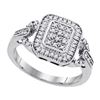 Image 1 : 925 Sterling Silver White 0.25CTW DIAMOND FASHION RING
