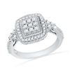 Image 1 : 10KT White Gold 0.50CTW DIAMOND FASHION RING