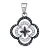 Image 1 : 10KT White Gold 0.25CTW DIAMOND MICRO-PAVE PENDANT
