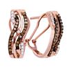 Image 1 : 10K Yellow-Gold 0.50CTW DIAMOND FASHION EARRING