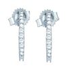 Image 1 : 14KT White Gold 0.25CTW DIAMOND  FASHION HOOPS