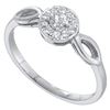 Image 1 : 10KT White Gold 0.25CTW ROUND DIAMOND LADIES FASHION RI