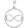 Image 1 : 10KT White Gold 0.25CTW-Diamond FASHION PENDANT