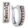 Image 1 : 14KT White Gold 0.48CTW COGNAC DIAMOND FASHION LADIES E