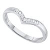 Image 1 : 14KT White Gold 0.07CTW DIAMOND LADIES BAND