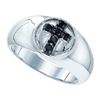 Image 1 : 925 Sterling Silver White 0.23CTW DIAMOND FASHION RING