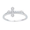Image 1 : 10KT White Gold 0.12CTW DIAMOND FASHION RING