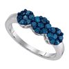 Image 1 : 10KT White Gold 0.75CTW DIAMOND FASHION RING