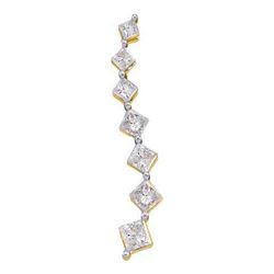 14KT Yellow Gold 0.50CTW DIAMOND JOURNEY PENDANT