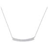 Image 1 : 10KT White Gold 0.15CT-Diamond FASHION NECKLACE