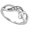 Image 1 : 925 Sterling Silver White 0.03CT DIAMOND FASHION RING