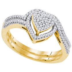 10K Yellow-gold 0.30CTW DIAMOND BRIDAL SET