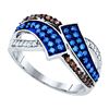 Image 1 : 10K White-gold 0.50CTW DIAMOND FASHION RING