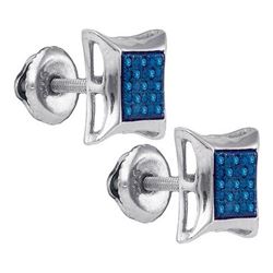 925 Sterling Silver White 0.07CT DIAMOND MICRO-PAVE EAR