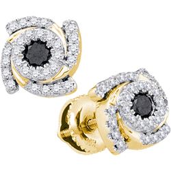 10K Yellow-gold 0.48CTW DIAMOND FASHION EARRING