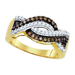 10K Yellow-gold 0.50CTW DIAMOND FASHION RING