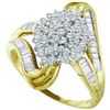Image 1 : 10KT Yellow Gold 0.50CTW-DIAMOND FASHION RING