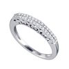 Image 1 : 10KT White Gold 0.19CT DIAMOND LADIES FASHION BAND