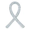 Image 1 : 10KT White Gold 0.10CTW DIAMOND MICRO PAVE PENDANT