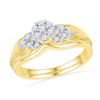 Image 1 : 10K Yellow-gold 0.33CTW DIAMOND FAHSION BRIDAL SET