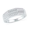 Image 1 : 10KT White Gold 0.25CTW DIAMOND FASHION RING