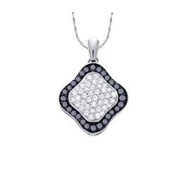 10KT White Gold 1.00CTW DIAMOND FASHION PENDANT