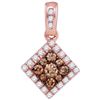 Image 1 : 10KT Rose Gold 0.35CTW DIAMOND FASHION PENDANT