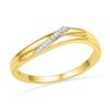 Image 1 : 10K Yellow-gold 0.03CTW DIAMOND FASHION BAND
