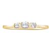 Image 1 : 14KT Yellow Gold 0.26CTW DIAMOND 3 STONE LADIES BRIDAL