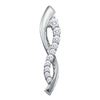 Image 1 : 10KT White Gold 0.25CTW DIAMOND FASHION PENDANT