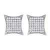 Image 1 : 10KT White Gold 0.33CTW DIAMOND MICRO PAVE EARRING