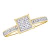 Image 1 : 10KT Yellow Gold 0.10CTW ROUND DIAMOND LADIES MICRO PAV