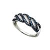 Image 1 : 925 Sterling Silver White 0.49CTW DIAMOND FASHION RING