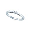 Image 1 : 10K White-gold 0.07CT DIAMOND FASHION RING