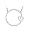 Image 1 : 10KT White Gold 0.20CTW DIAMOND FASHION NECKLACE