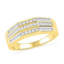 10K Yellow-gold 0.25CTW DIAMOND FASHION RING