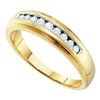 Image 1 : 10K Yellow-gold 0.27CT DIAMOND FASHION MENS BAND
