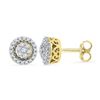 Image 1 : 10K Yellow-gold 0.25CTW DIAMOND FASHION EARRING