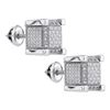 Image 1 : 925 Sterling Silver White 0.18CT DIAMOND MICRO-PAVE EAR